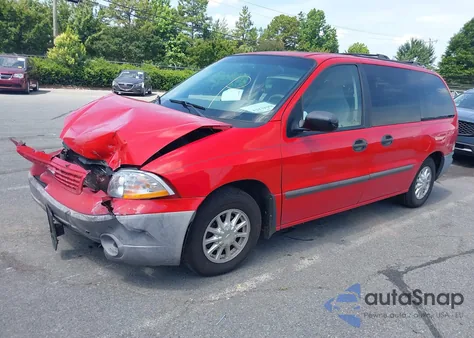 2001 Ford Windstar Lx из США, поврежденный, VIN 2FMZA51491BB39896